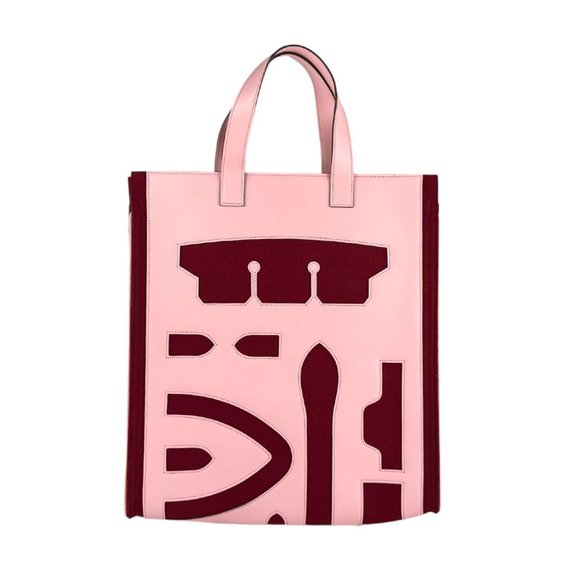 HERMES Pink Leather Bag - Picture 1 of 5